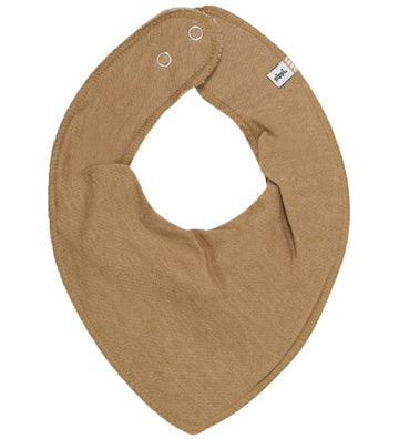 Pippi Babyslabbetje - Geroosterd Coconut Melange - Pippi Baby - OneSize - Kwijlsjaaltjes
