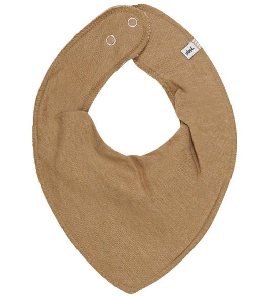 Pippi Babyslabbetje - Geroosterd Coconut Melange - Pippi Baby - OneSize - Kwijlsjaaltjes