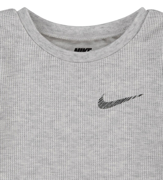 Nike Romper s/s - Birch Heather - Nike - 6 mnd - Rompers Korte Mouw