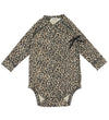 MarMar Romper l/s - Leo Belita - Bruin Leopard - MarMar - 68 - Rompers Lange Mouw