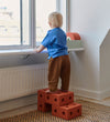 MODU Loopwagen - 3-in-1 - 48x27x44 cm - Burnt Orange/Dusty Green - MODU - OneSize - Loopwagens