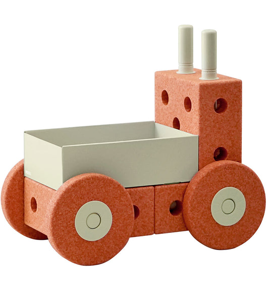 MODU Loopwagen - 3-in-1 - 48x27x44 cm - Burnt Orange/Dusty Green - MODU - OneSize - Loopwagens