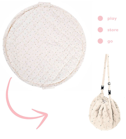 Play&Go Speelmat - Ø120 - Soft Organic - Maan - Play&Go - OneSize - Speelmaten