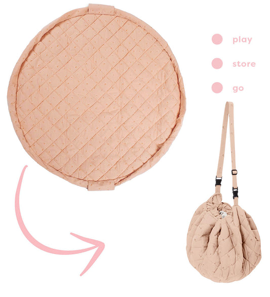 Play&Go Speelmat - Ø120 - Soft Organic - Fleuri - Play&Go - OneSize - Speelmaten