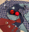 Müsli Kerstmuts - Gebreide jacquard - Roodbruin - Müsli - 68/74 - Kerstmutsen