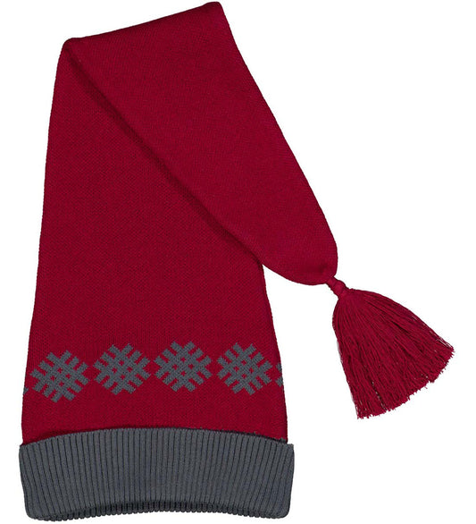 Müsli Kerstmuts - Gebreide jacquard - Roodbruin - Müsli - 68/74 - Kerstmutsen