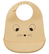 Liewood Slabbetjes - Silicone - 2-pack - Tilda - Muis Wheat Schr - Liewood - OneSize - Slabbetjes
