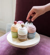 MaMaMeMo Speelgoedeten - Cupcakes Op een taartbord - Hout - MaMaMeMo - OneSize - Speelgoedeten