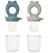 Liewood Voedselvoeders - Miranda - 2-pack - Whale Blue/Dove Blue - Liewood - OneSize - Food Feeders