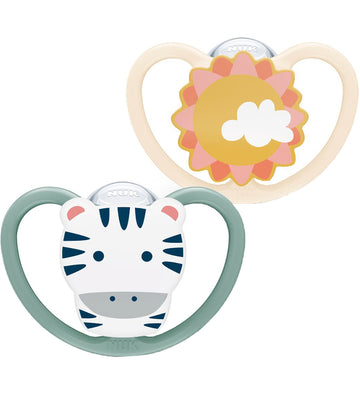 Nuk Fopspenen - 2-pack - Space - Groen/Beige - Nuk - 6-18 mnd - Fopspenen