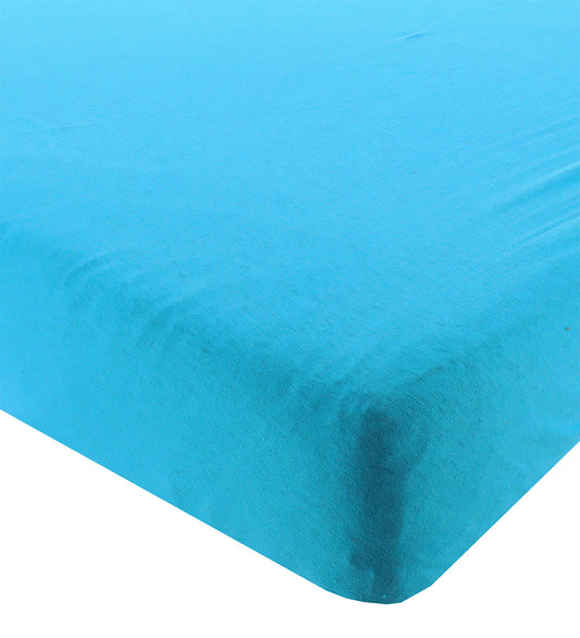 Nørgaard Madsens Hoeslaken - 70x140 - Turkoois - Nørgaard Madsens - 70x140 cm - Hoeslaken