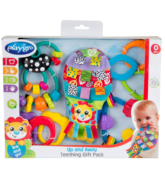 Playgro Cadeauset - Bijtspeelgoed - Omhoog Eend Weg - 4 Onderdel - Playgro - OneSize - Bijtringen