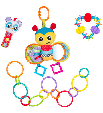 Playgro Cadeauset - Bumble Bee - 4 Onderdelen - Playgro - OneSize - Activiteitenspeelgoed