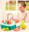 B. toys Speelkeuken - Gootsteen m. Water - 18 Onderdelen - B. toys - OneSize - Speelkeukens