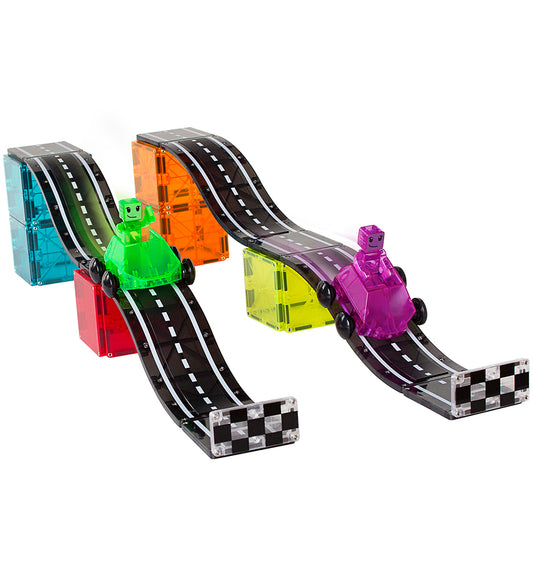 Magna-Tiles Magneetset - Downhill Duo - 40 Onderdelen - Magna-Tiles - OneSize - Magnetisch speelgoed