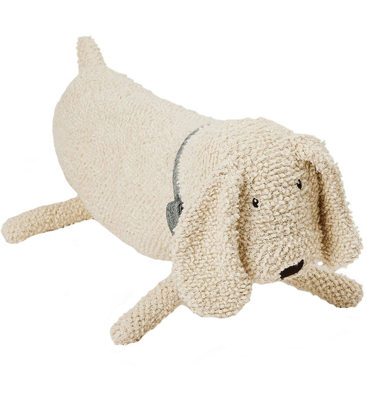 Smallstuff Knuffel - 70x22 cm - Hondje - Off White Bouclé - Smallstuff - OneSize - Knuffels