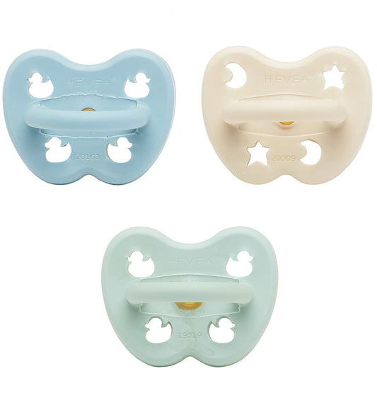 Hevea Fopspenen - 0-3 mnd. - 3-pack - Natuurlijk Rubber - Jongen - Hevea - 0-3 mnd - Fopspenen