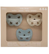 Hevea Fopspenen - 0-3 mnd. - 3-pack - Natuurlijk Rubber - Jongen - Hevea - 0-3 mnd - Fopspenen