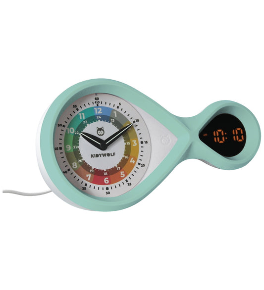 Kidywolf Wekker - Analoog/Digitaal - Kidya Alarm - Groen - Kidywolf - OneSize - Nachtlampen
