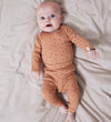 Lil Atelier Romper l/s - NbfGago - Noos - Nougat m. Bloemen - Lil Atelier - 1 jaar (80) - Rompers Lange Mouw
