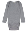 Smallstuff Romper l/s - Lichtgrijs Gevlekt - Smallstuff - 56 - Rompers Lange Mouw