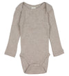 KleinsteLijk l/s - Nature Melange m. Pointelle - Smallstuff - 2 jaar (92) - Rompers Lange Mouw