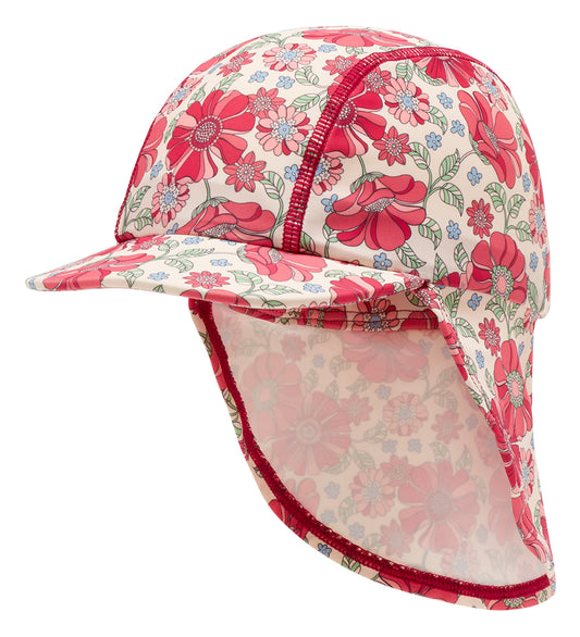 Hust and Claire Zonnehoed - Fasai - Soft Roze m. Print - Hust and Claire - 9-12 mnd - Zwemhoedjes