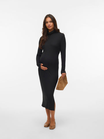 Midi Jurk Mamalicious Zwart