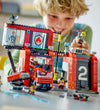 LEGO® City - Brandweerkazerne en brandweerauto 60414 - 843 Onder - LEGO® - OneSize - Blokken