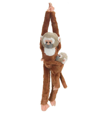 Wild Republic Knuffel - Hangend Aapje - 18x55 - Eekhoornaap m. J - Wild Republic - OneSize - Knuffels