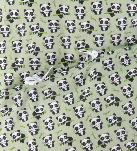 Nørgaard Madsens Beddengoed - Baby - Groen m. Panda's - Nørgaard Madsens - Baby - Beddengoed - Baby