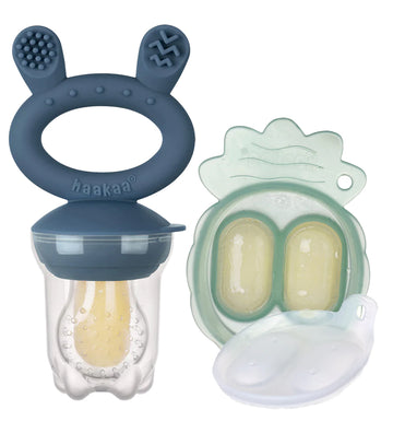 Haakaa Food Feeder m. Vrieslade - Steel Blue - Haakaa - OneSize - Food Feeders