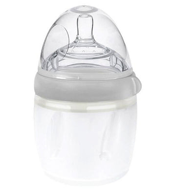 Haakaa Babyflesje - 160 ml - Silicone - Grijs - Haakaa - OneSize - Babyflesjes