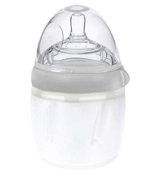 Haakaa Babyflesje - 160 ml - Silicone - Grijs - Haakaa - OneSize - Babyflesjes