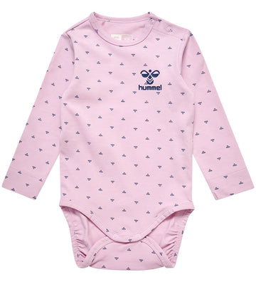 Hummel Romper l/s - HmlBeesy - Winsome Orchid - Hummel - 1½ jaar (86) - Rompers Lange Mouw