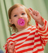 BIBS Colour Fopspenen - 2-pack - Maat 1 - Rond - Kauwgom/Peri - BIBS - 0-6 mnd - Fopspenen