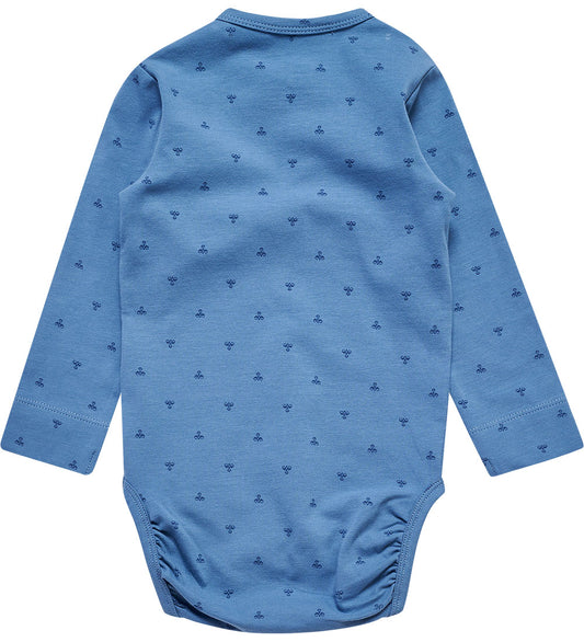 Hummel Romper l/s - HmlBeesy - Coronet Blue - Hummel - 74 - Rompers Lange Mouw