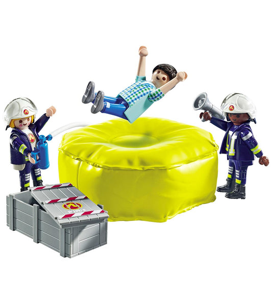 Playmobil Action Helden - Brandweerman met lucht... - 71465 - 13 - Playmobil - OneSize - Blokken
