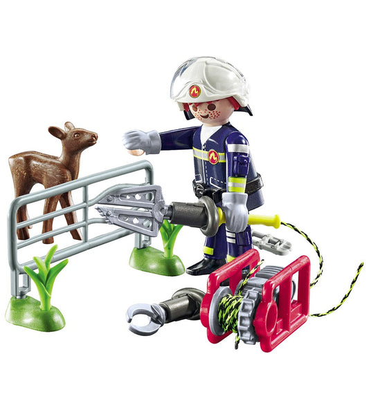 Playmobil Action Helden - Brandweerdieren... - 71467 - 22 Onderd - Playmobil - OneSize - Blokken