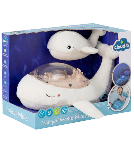 Cloud-B Nachtlamp m. Geluid - Tranquil Whale m. Jong - 30x28x13  - Cloud-B - OneSize - Nachtlampen