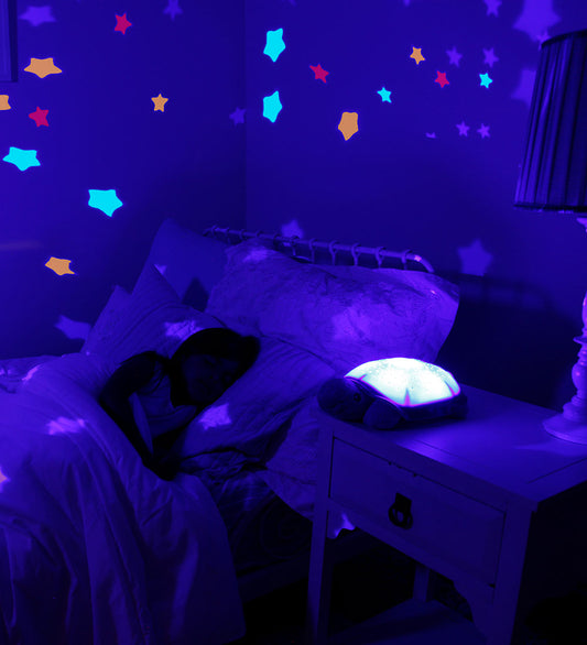 Cloud-B Nachtlamp m. Geluid - Twinkling Twilight Turtle - 30 cm  - Cloud-B - OneSize - Nachtlampen
