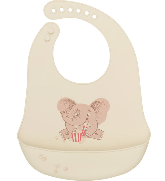 CeLaVi Slabbetjes - Silicone - 2-pack - Warm Taupe - CeLaVi - OneSize - Slabbetjes