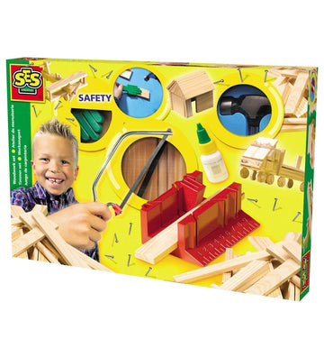SES Creative Bouwwerf Speelset I Hout - Deluxe-editie - SES Creative - OneSize - Blokken