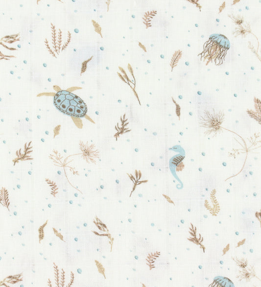 Cam Cam Wikkeldoek - 120x120 cm - Sea Garden - Cam Cam - OneSize - Wikkeldoeken