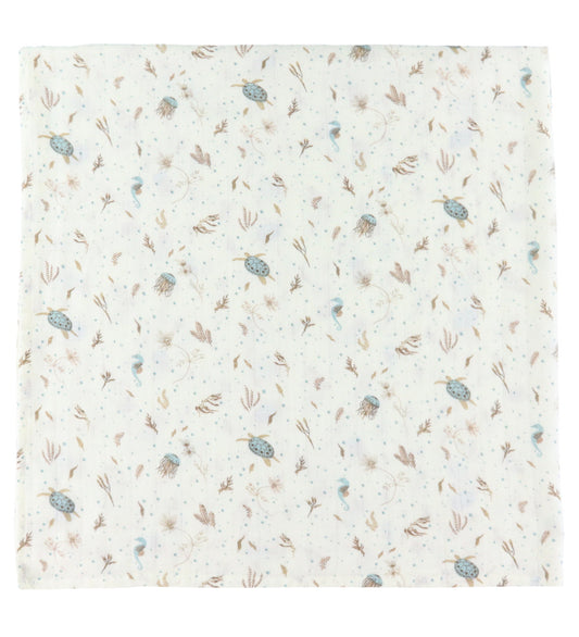 Cam Cam Wikkeldoek - 120x120 cm - Sea Garden - Cam Cam - OneSize - Wikkeldoeken