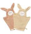 Fabelab Washandje - 2-pack - Konijn - Oud Rose - Fabelab - OneSize - Washandjes