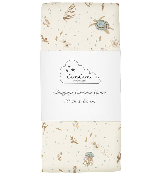 Cam Cam Aankleedkussenhoes - 50x65 cm - Sea Garden - Cam Cam - OneSize - Aankleedkussenhoezen