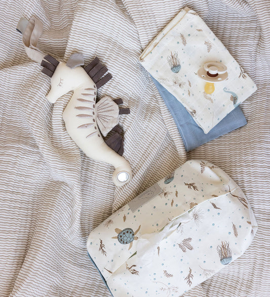 Cam Cam Washanden - 4-pack - Sea Garden - Cam Cam - OneSize - Washandjes