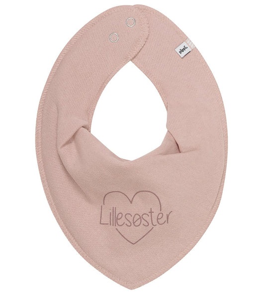 Pippi Babyslabbetje - Puntig - Misty Rose m. Kleine zus - Pippi Baby - OneSize - Kwijlsjaaltjes