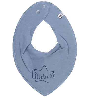 Pippi Babyslabbetje - Puntig - Dark Blue m. Kleine Broer - Pippi Baby - OneSize - Kwijlsjaaltjes